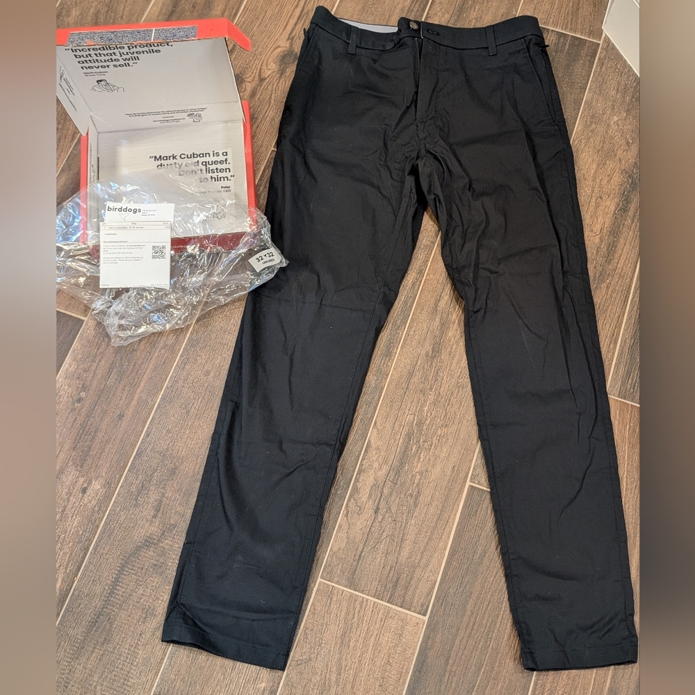NEW Birddogs John D. Cochsmellars pants, 32/32, no liner